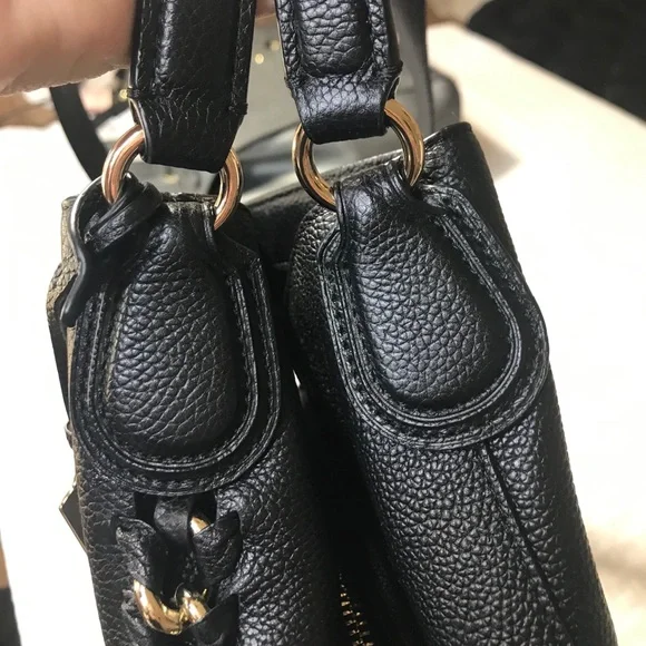 Coach Black Shoulder Bag with Gold Accents - Picture 11 of 13
